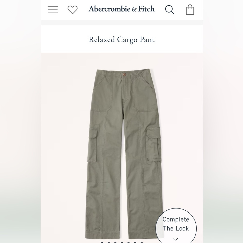 NWT Abercrombie Relaxed Cargo Pant